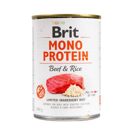 Brit Mono Protein Dog з яловичиною та рисом 400 г